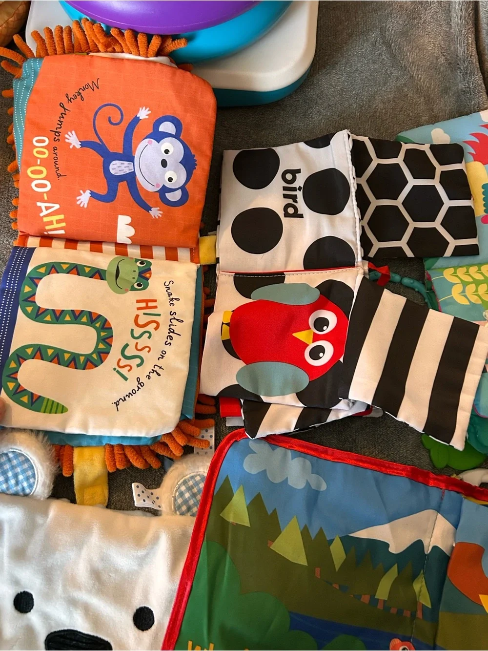 Baby Soft Peek-a-Boo & Squeak Cloth Book Bundle